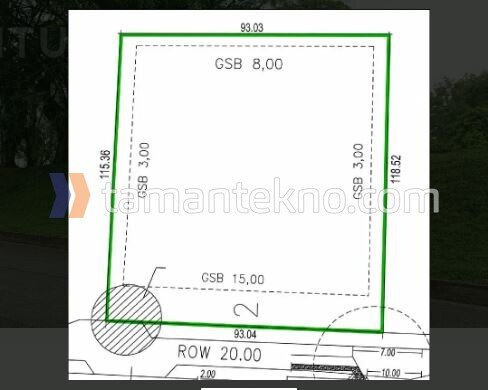 Jual Tanah Kavling di Taman Tekno BSD City Tangerang Banten (10.000m)