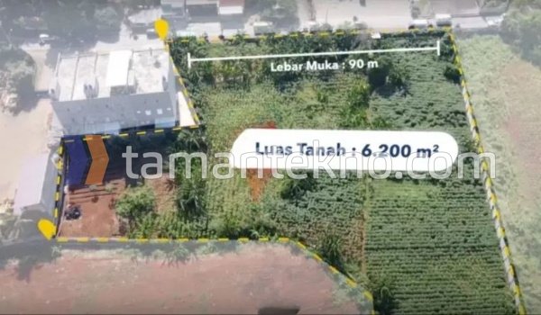 Jual Tanah 6.200m di Luar kawasan Taman Tekno BSD City Tangerang
