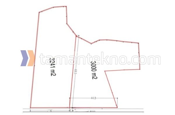 Jual Tanah 6.200m di Luar kawasan Taman Tekno BSD City Tangerang